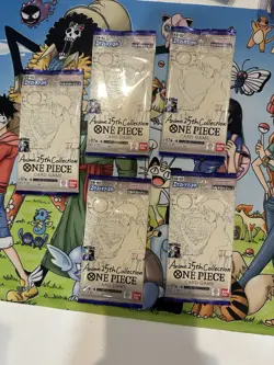 Lot Of 5 EB02 One Piece Japanese Extra Booster Packs Anime 25th Collection - Image 1