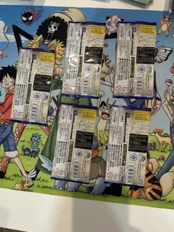 Lot Of 5 EB02 One Piece Japanese Extra Booster Packs Anime 25th Collection - Image 2