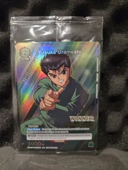 Union Arena TCG Release Event Winner Card Yusuke Urameshi Foil English YYH-1-036 - Image 1
