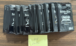 44 Pack lot of Union Arena Card Game Attack on Titan Release Event Packs English - Image 1