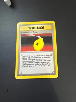 Pokemon TCG Devolution Spray Base Set 72/102 Regular Rare Pokemon Trading Card - Image 1