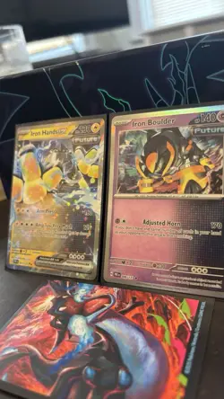 Pokemon TCG EX Card Lot - Iron Hands EX, Iron Boulder, Paradox Set - Image 1