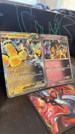Pokemon TCG EX Card Lot - Iron Hands EX, Iron Boulder, Paradox Set - Image 2