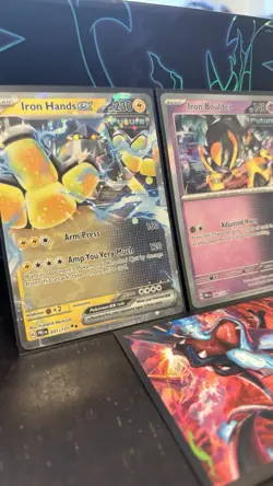 Pokemon TCG EX Card Lot - Iron Hands EX, Iron Boulder, Paradox Set - Image 4