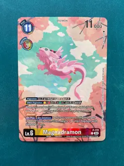 1x Magnadramon P-172 Promo Box Topper Digimon Card Game x1 - Image 1