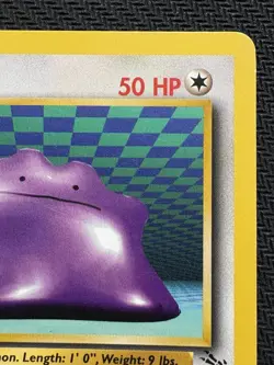 Pokemon TCG Ditto Fossil 18, Regular Unlimited Rare Card LP Excellent Vintage - Image 3