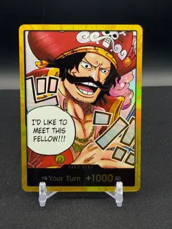 One Piece TCG English OP13 GOLD Don!! Card - Carrying On His Will - Image 1