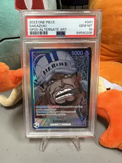PSA 10 Sakazuki Leader Alt Art Parallel OP05-041 One Piece Card 2023 GEM MINT! - Image 1