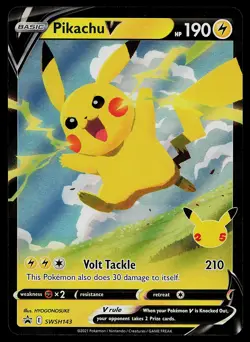 Pokemon Card - Pikachu V Sword & Shield Promo SWSH143 Holo - Image 1