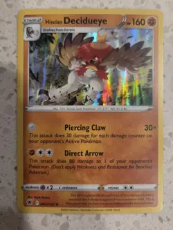 Hisuian Decidueye 082/189 Astral Radiance Holo Pokemon Tcg Card NM +🎁 - Image 1