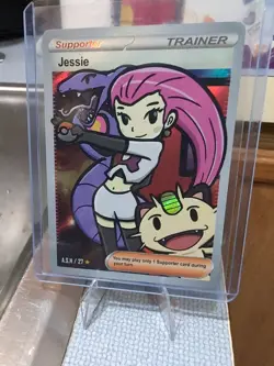 After Skool Hobby Pokemon Trainer Supporter Card Jessie Team Rocket (Holo) - Image 1
