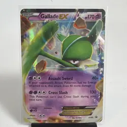 Pokemon TCG Gallade EX Ultra Rare Holo XY Black Star XY45 LP Card - Image 1
