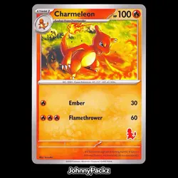 Charmeleon - 2023 My First Battle Deck Promo Exclusive Stamp - Pokemon Card NM - Image 1