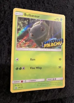 Bulbasaur - (Detective Pikachu Stamped) SM198 Holo Promos Pokemon Card NM 2019 - Image 2