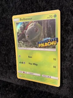 Bulbasaur - (Detective Pikachu Stamped) SM198 Holo Promos Pokemon Card NM 2019 - Image 3