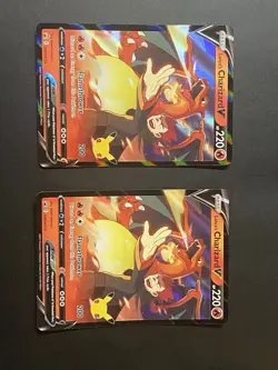 Lance's Charizard V SWSH133 SWSH: Sword & Shield Promo Cards Holo (BOTH CARDS) - Image 1