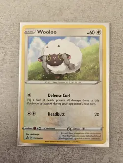 Wooloo SWSH011 - Sword & Shield Black Star Promo Pokemon Card - Image 1