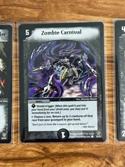 Duel Masters DM-09 Fatal Brood of Infinite Ruin 4 Card Lot MP-LP Trixo - Image 4