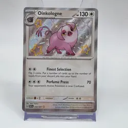 Oinkologne Shiny Rare 208/091 Scarlet & Violet Paldean Fates Pokemon Card PAF EN - Image 1