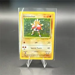 Pokemon Hitmonchan 007/102 Base Set Holo Rare 70 HP Trading Card - Image 1