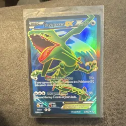 Pokemon Rayquaza EX Roaring Skies 104/108 Ultra Rare Full Art Holo 170 HP Card - Image 1