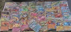 74 ex Pokemon card lot Holo Foil Mew Lugia Reshiram Blaziken Genesect - Image 1
