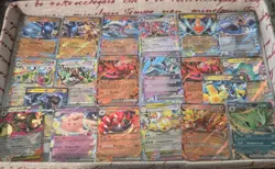 74 ex Pokemon card lot Holo Foil Mew Lugia Reshiram Blaziken Genesect - Image 5