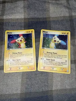 Pokemon EX Trainer Kit 2 2006 Plusle & Minun Holo Cards 6/12 Lot of 2 - Image 1