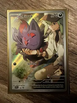 Pokemon TCG N's Zorua 189 Black Star Pokemon Center Stamped Promo Card - Image 1