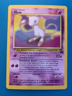 Mew #8 Black Star Promo Rare Vintage Pokemon Card - NM - Image 1
