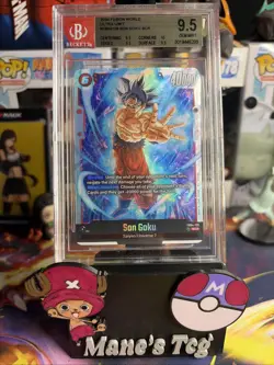 DBS Fusion World Son Goku FB04-129 Secret Rare Battle Card BGS 9.5 - Image 1
