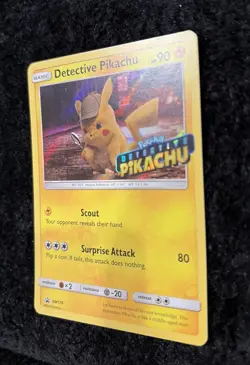 Pokemon Detective Pikachu SM170 Promo Stamped Holo 90 HP TCG Card 2019 - Image 3
