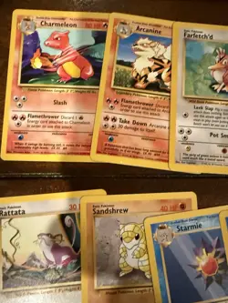 93 Card Pokemon Base Set/Jungle/Fossil Card Lot Wizards of the Coast LP/MP - Image 4