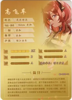 Goddess Story - Surtr - Arknights - NS-09SR-10 - Anime Waifu SR Trading Card - Image 2