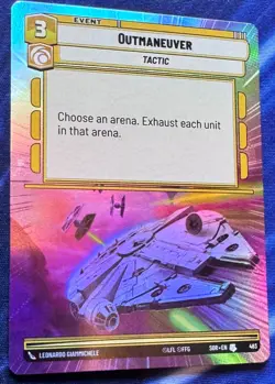 Star Wars Unlimited Spark Rebellion Outmaneuver HYPERSPACE FOIL Card - Image 1