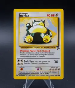 Snorlax Pokemon Card Base Set 2 Rare 30/130 TCG 2000 WOTC - Image 1