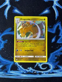 Pokemon TCG Dragonite Team Up Sun & Moon Holo Rare Card 119/181 - Image 1