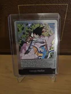 Energy Marker E-80 Silver Goku Manga Booster 02 Dragon Ball Card English - Image 1