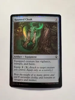 Haunted Cloak - FOIL - MTG Commander Legends - NM - Image 1