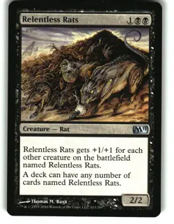 Magic the Gathering - Magic 2011 (M11) Relentless Rats 2011 113 Uncommon - Image 1
