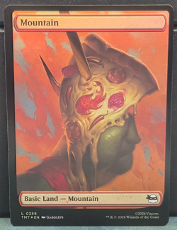 Mountain L 256 FOIL Pizza Land Full Art TMNT Teenage Mutant Ninja Turtles MTG NM - Image 1