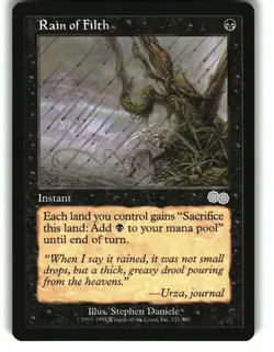 Magic the Gathering - Urza's Saga Rain of Filth 1998 151 Uncommon - Image 1