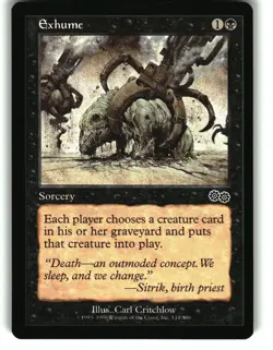 Magic the Gathering - Urza's Saga Exhume 1998 134 Common - Image 1