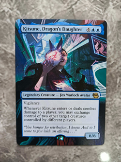 Kitsune, Dragon's Daughter Teenage Mutant Ninja Turtles Hand Painted Altered Art - Image 1