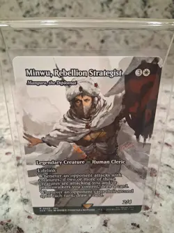 Minwu, Rebellion Strategist Mangara, the Diplomat Showcase Final Fantasy MTG NM - Image 1