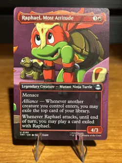 Raphael, Most Attitude (Borderless) Teenage Mutant Ninja Turtles Foil - Image 1
