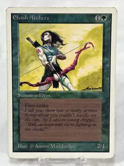 Elvish Archers - Unlimited Edition ~MPHP~ Magic The Gathering MTG - Image 1