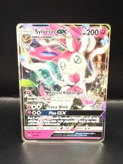 Pokemon Sylveon GX Full Art Holo Card 92/145 Sm-Guardians Rising - Image 3
