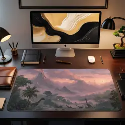 Tribal Dinosaurs Themed Playmat – Kawaii Anime Style Gaming Mat for MTG, YuGiOh - Image 2