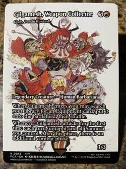 MTG Final Fantasy Gilgamesh, Weapon Collector Godo, Bandit Warlord Showcase 0013 - Image 1